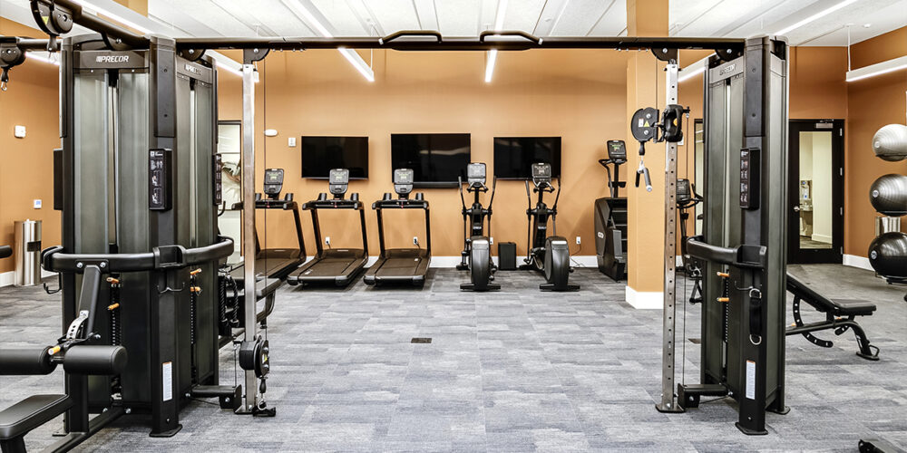 Fitness Center at The Grant Apartments in Omaha, NE